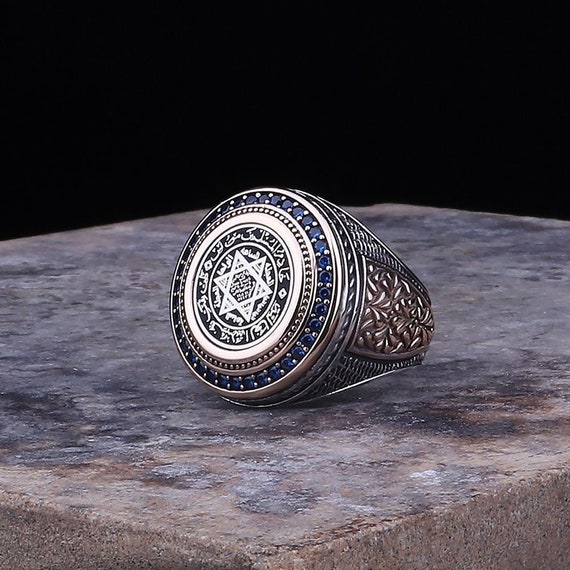 Seal of Solomon Ring Solomon's Seal Protection Ring Star Etsy