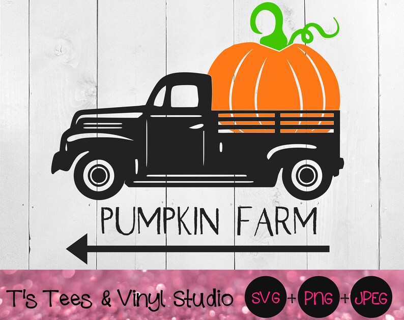 Download Pumpkin Farm Svg Vintage Truck Svg Vintage Pumpkin Truck | Etsy