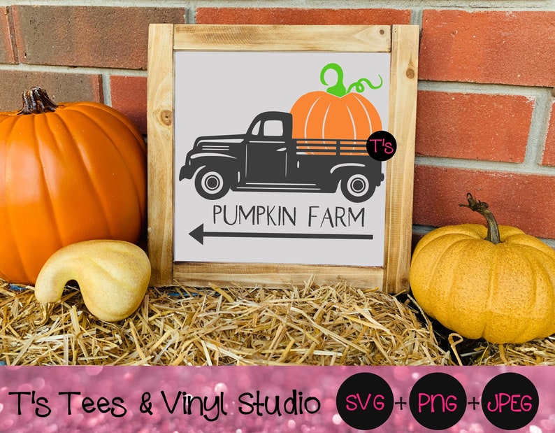 Download Pumpkin Farm Svg Vintage Truck Svg Vintage Pumpkin Truck | Etsy