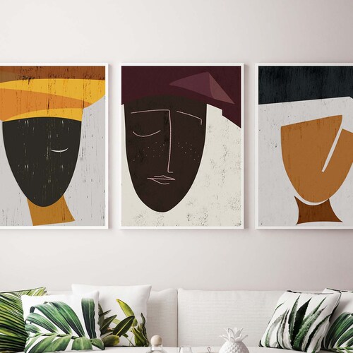 Abstract Woman Portrait African Ethno Woman Modern Collage - Etsy