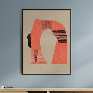 African Art, African Woman Silhouette, Afro Bohemian Décor, African American Poster, African Culture Wall Art, Contemporary Print