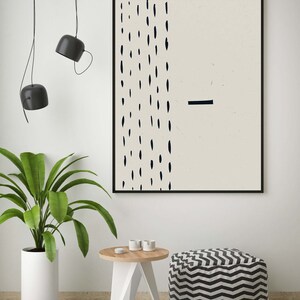 Abstract Black Dots Print, Modern Black White Poster, Minimalist Wall Art, Set of 2 Prints, Black & White GICLÉE, Modern Large set image 8