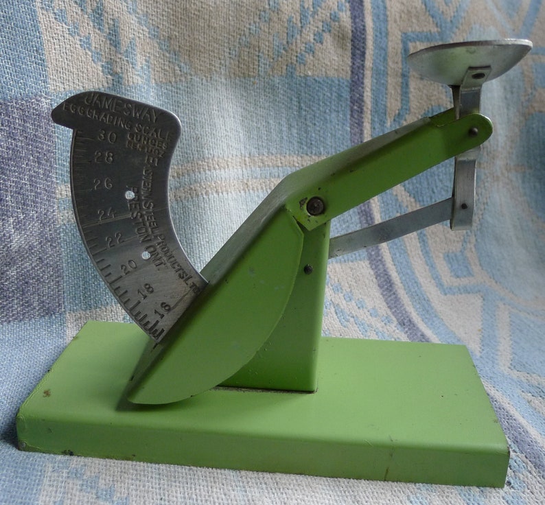 1940s Vintage Jadeite Green Egg Scale Jamesway Eastern Steel Etsy