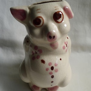 1940s Ceramic Piggy Bank - Etsy