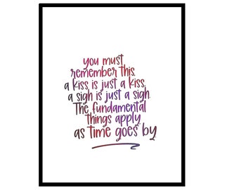 As Time Goes By Etsy