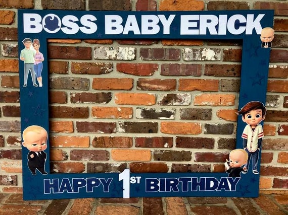 Boss Baby Photo Booth Frame Plywood