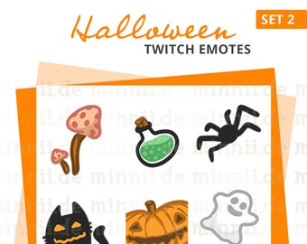 Halloween Twitch Emotes - Spooky Set 2