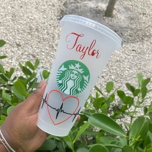 Greys Anatomy Starbucks Cup l Starbucks Cold Cup | 24 Oz Cold Cup | Starbucks Tumbler