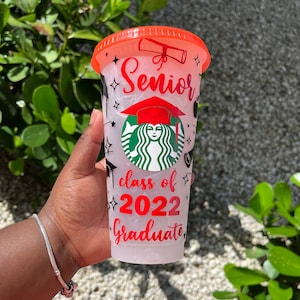 Tasse Starbucks de remise des diplômes l Tasse Starbucks Cold | Tasse froide de 24 oz | Gobelet Starbucks