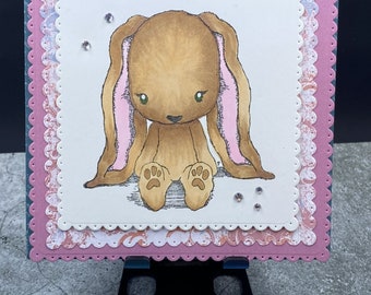 Bunny Card Square Card