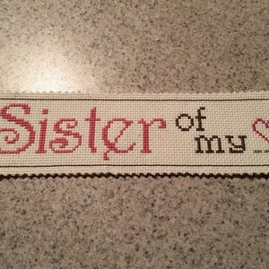 Sister of My Heart Counted Cross Stitch Pattern, PDF Chart, Digital Download