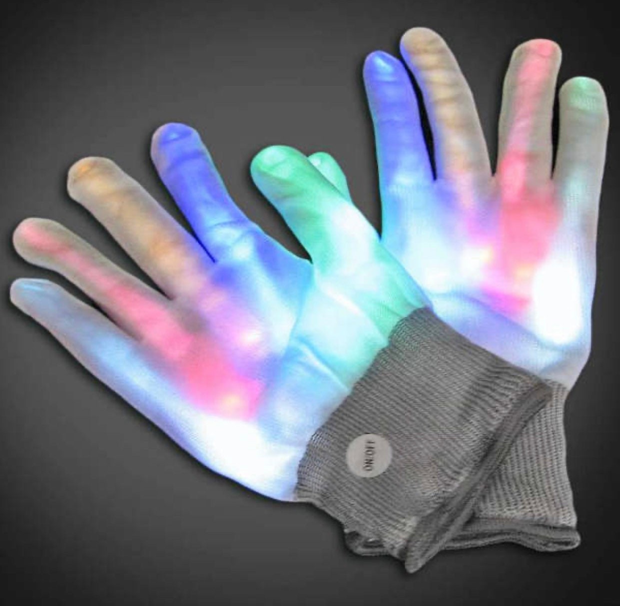 white full hand gloves