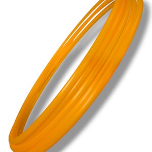 Aro de hula hula plegable de polipropileno naranja reactivo a los rayos UV de 5/8" o 3/4"