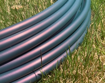 Polypro Hula Hoop Kalypso (Calypso) Grey Metallic Color Shifting 5/8 or 3/4 Collapsible