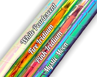 Iridium färgskiftande tejpad hula hoop: Polypro eller HDPE, hopfällbar 3/4