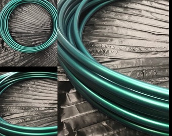 Polypro Hula Hoop Medusa Color Shifting Metallic Green 5/8 or 3/4 Collapsible