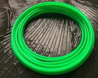 Polypro Hula Hoop - UV Reactive Green 1/2”, 5/8" or 3/4” Collapsible