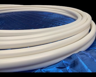 Polypro Hula Hoop - White Moonstone Color Shifting Metallic 5/8" or 3/4" Collapsible