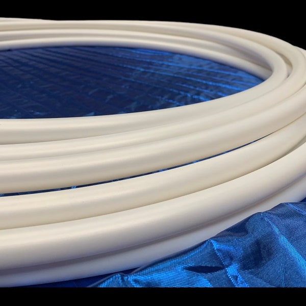 Polypro Hula Hoop - White Moonstone Color Shifting Metallic 5/8" or 3/4" Collapsible