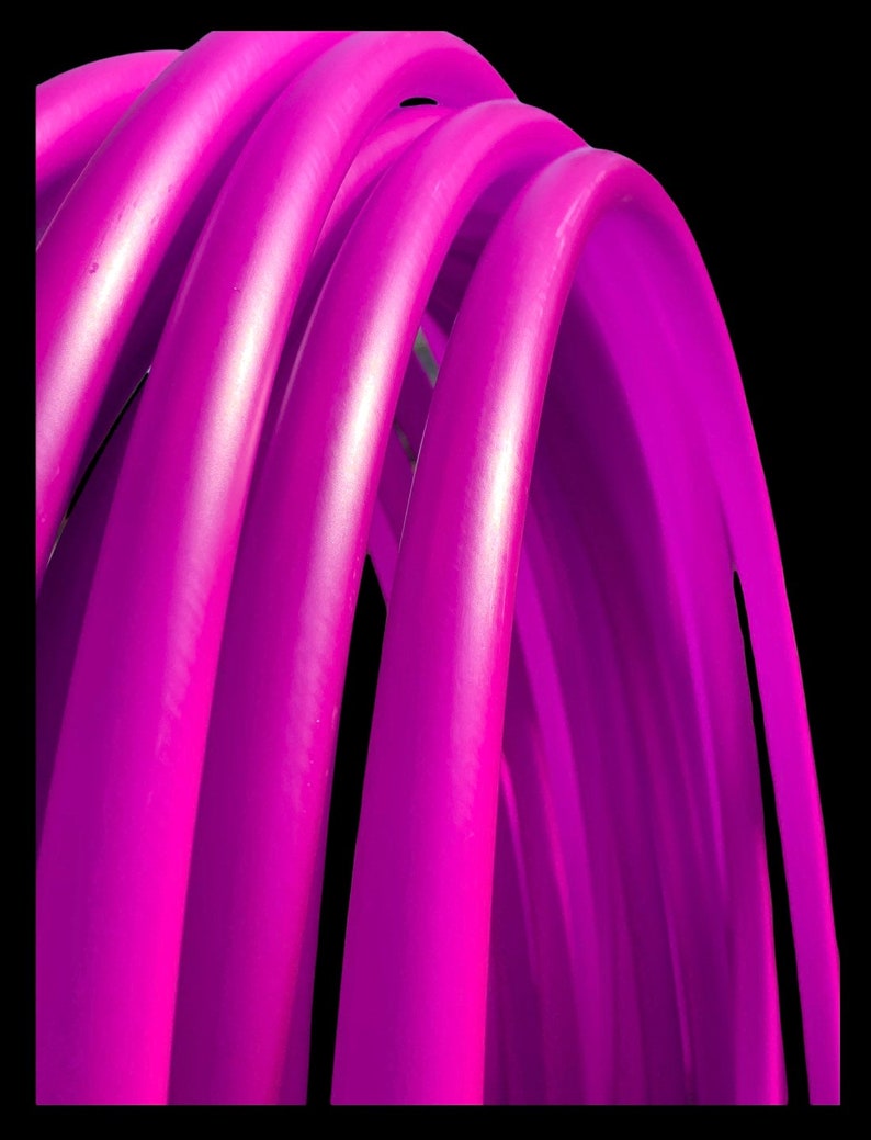 Polypro Hula Hoop UV Reactive Fuchsia Purple 5/8 or 3/4 Collapsible image 5