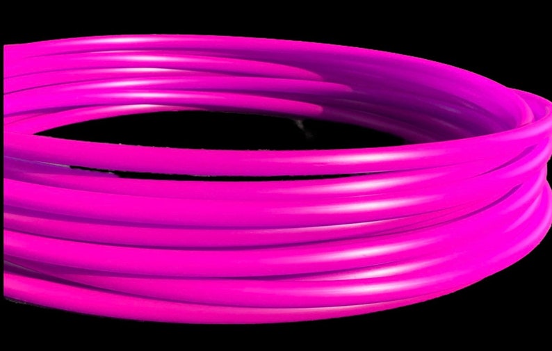 Polypro Hula Hoop UV Reactive Fuchsia Purple 5/8 or 3/4 Collapsible image 2