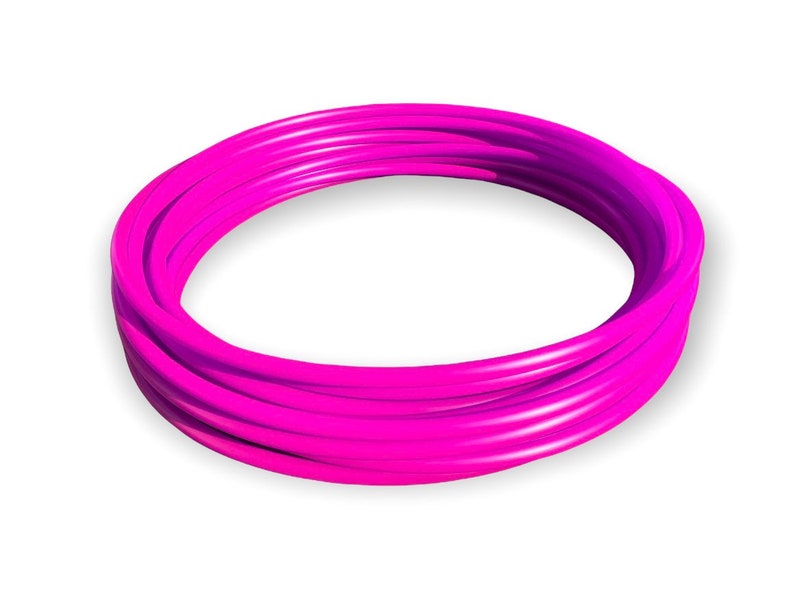 Polypro Hula Hoop UV Reactive Fuchsia Purple 5/8 or 3/4 Collapsible image 7