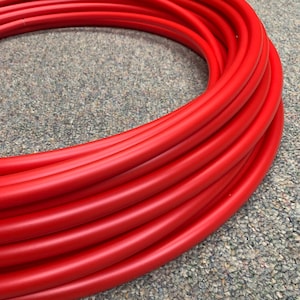 Polypro Hula Hula Ferrari Red Color Shifting Metallic 5/8 or 3/4 Collapsible
