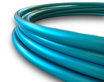 Polypro Hula Hoop Teal Shadow Pearl Color Shifting Metallic  5/8 or 3/4 Collapsible