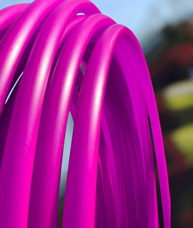 Polypro Hula Hoop UV Reactive Fuchsia Purple 5/8 or 3/4 Collapsible image 8
