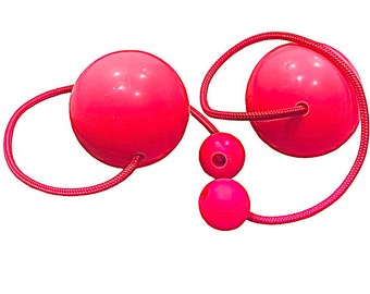 UV Pink Contact Poi (Pair) 90mm & 100mm