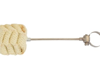 Mecha de fuego con nudo de corona: fijación rápida de mecha para hula hoop