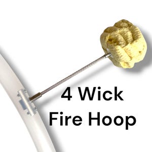 Custom 4 Wick Fire Hoop: Polypro or HDPE, with Optional Wicks