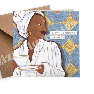 Black Woman simply the best black woman card black mother card Mother’s Day Mum