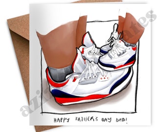 Tarjeta sneakerhead para el Día del Padre
