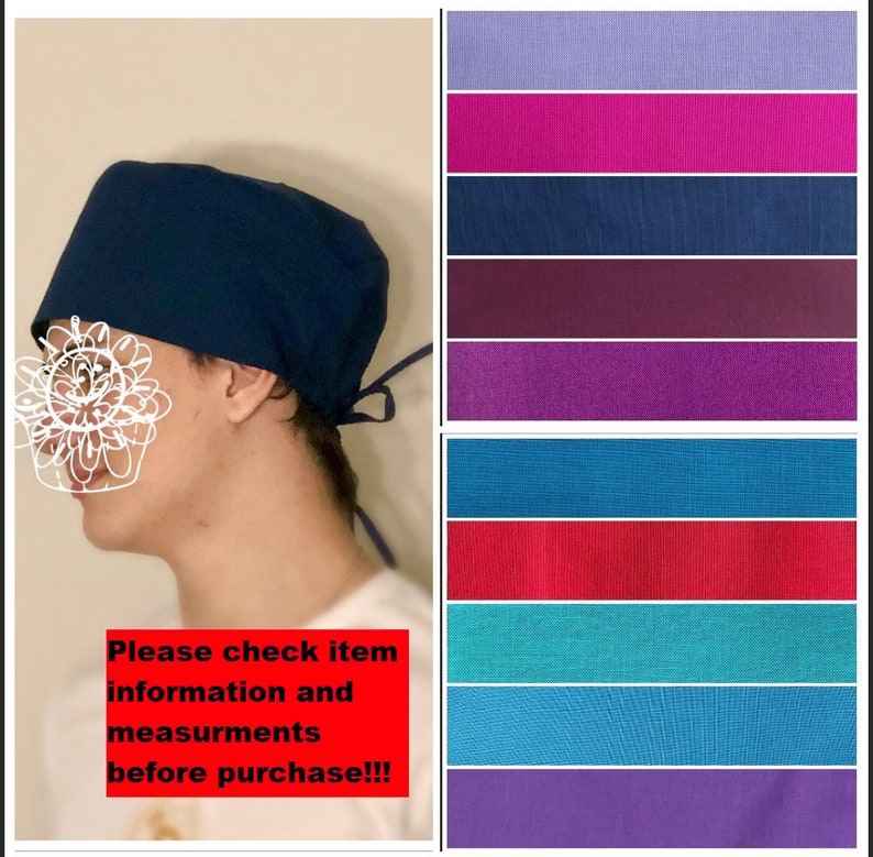 Scrub Cap Adultspersonalized Scrub Caps for Women/man Etsy