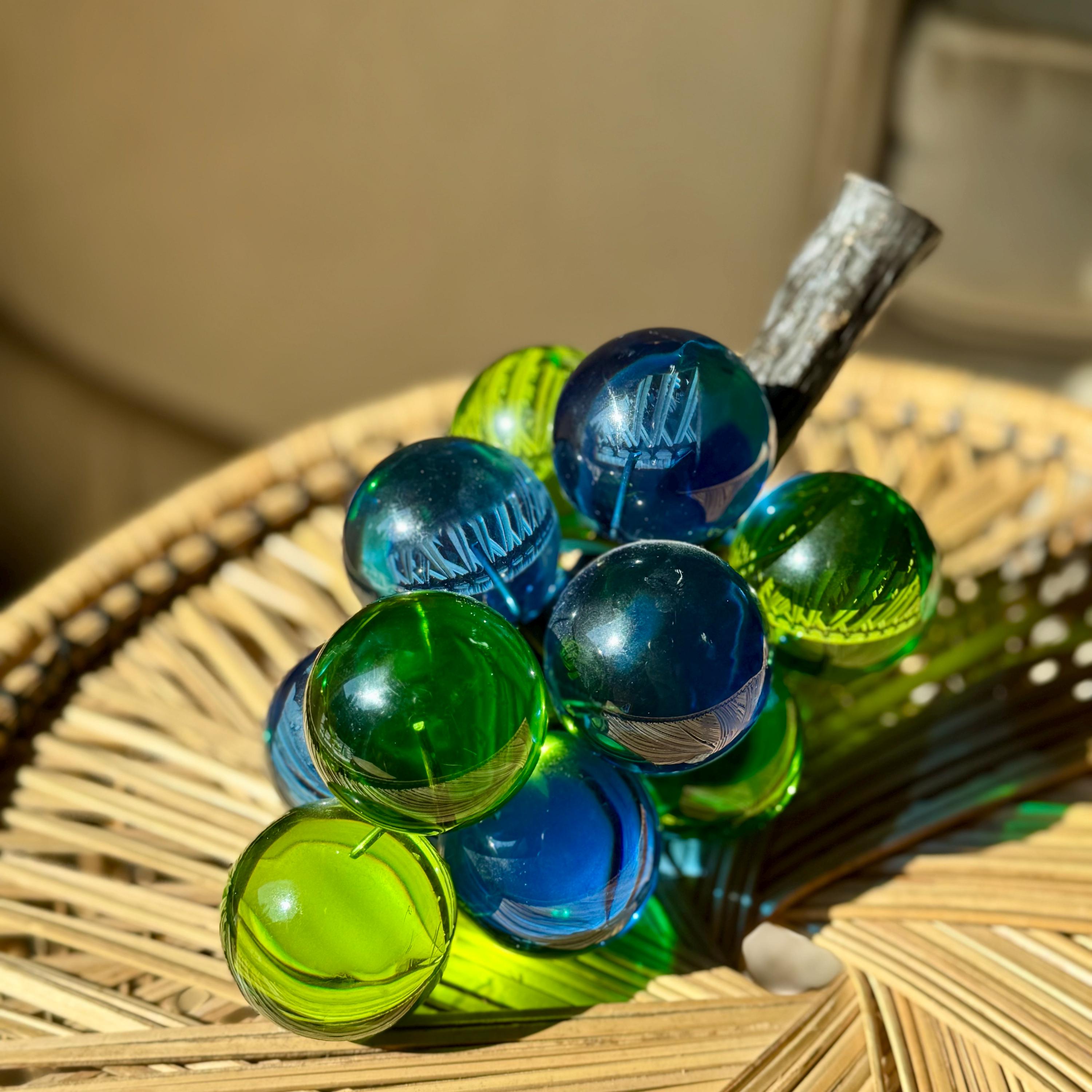 USA 1960’s LUCITE ヴィンテージ ルーサイト オブジェ 葡萄 1950s-1960s USA vintage】 葡萄 オブジェ ルーサイト