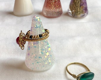 Small Round Handmade Resin Jewelrytoothbrush Holders