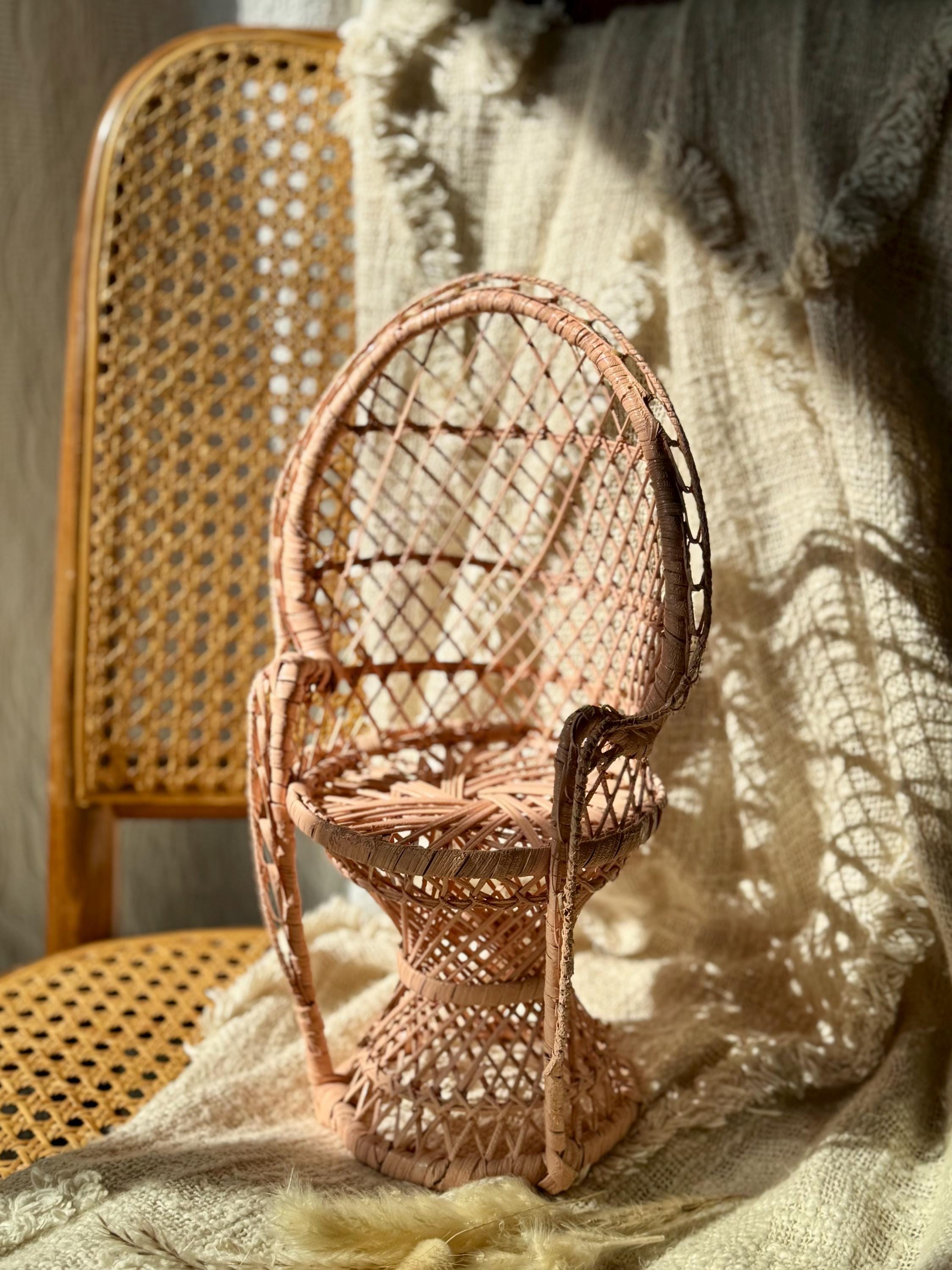 Wicker Chair Planter
