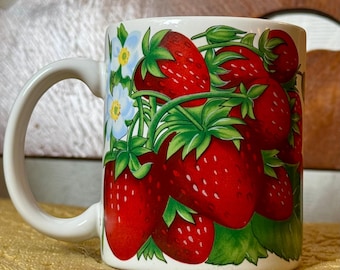 Vintage Strawberry Mug