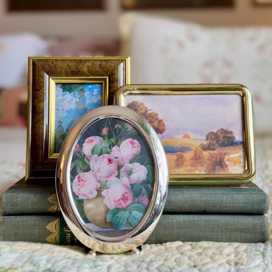 Picture Frame Bundle Vintage Picture Frame Bundle – Cottage & Classic Style Frames (set of 3 ...