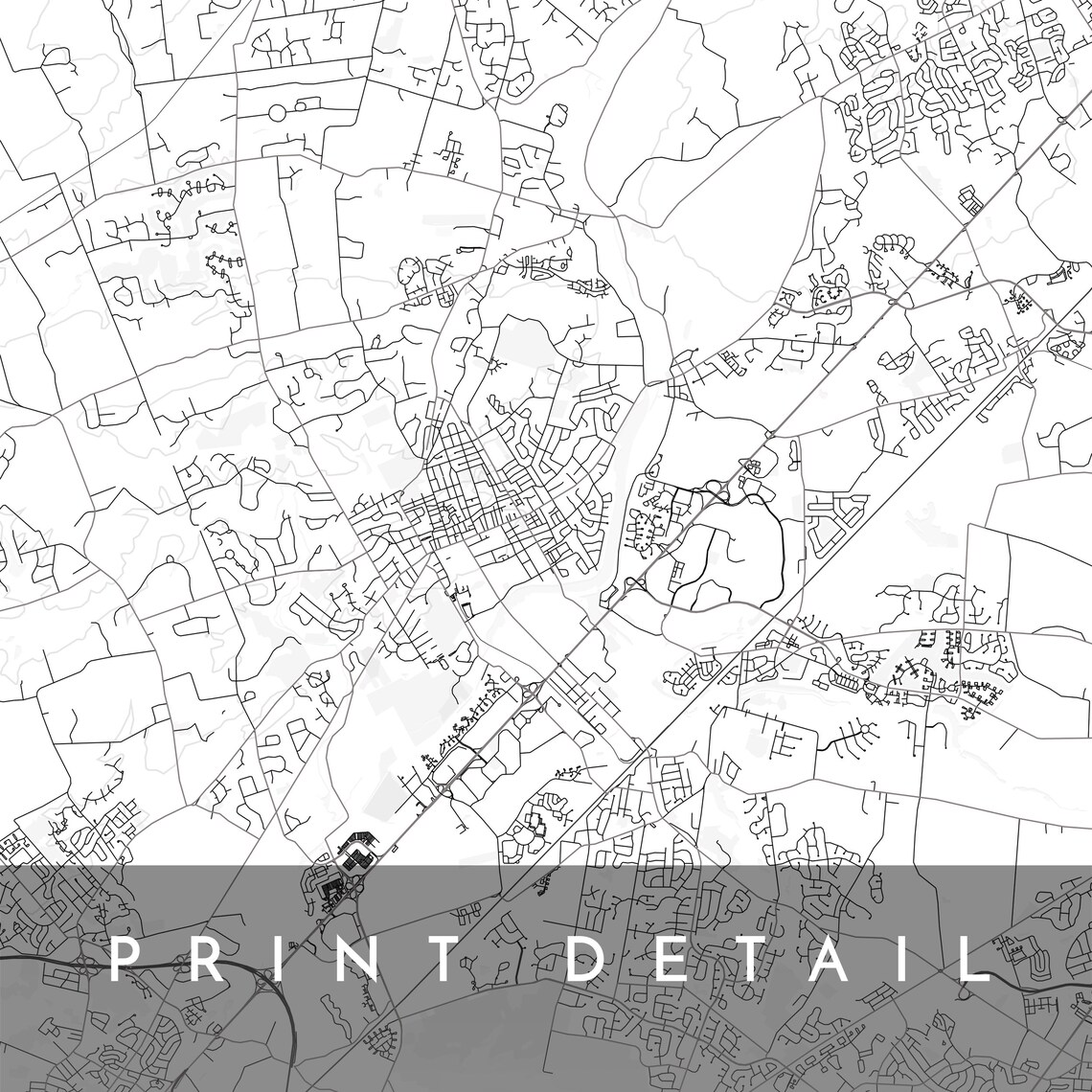 Princeton map Princeton New Jersey city map print map Etsy