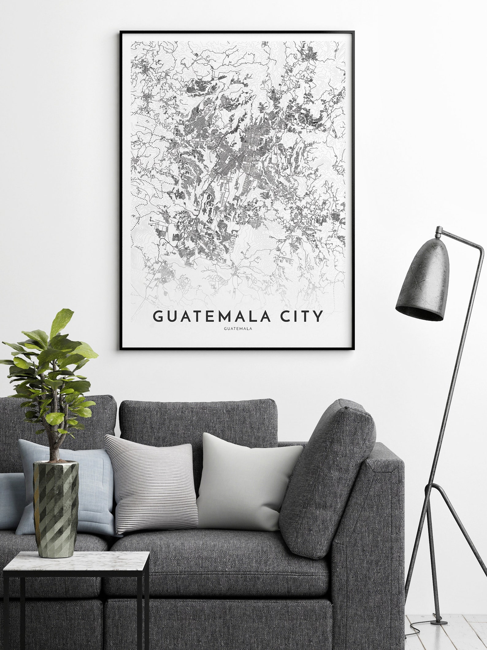Guatemala-Stadt Karte Guatemala-Stadt Guatemala Stadtkarte ...
