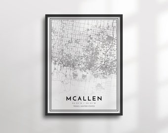 Mcallen City Map - Etsy