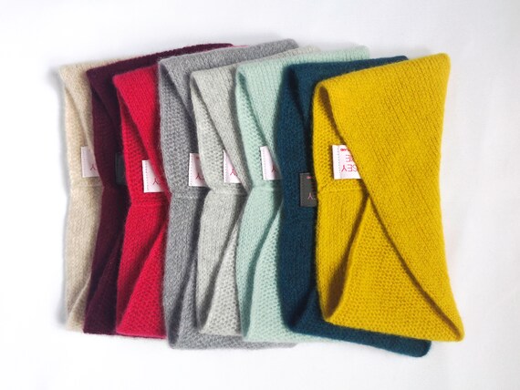 Colourful Knitted Headbands, Knitted Accessories, Twisted Headband, Knitted Earwarmer, Cosy Headband