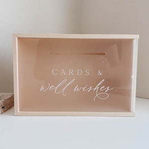 Pozo de los deseos para bodas - Caja de recuerdos para bodas - Pozo de madera - Tarjetas y buenos deseos - Pozo de los deseos - Caja de recuerdos para bodas - Invitados