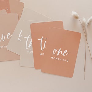 Cartes de jalon mensuelles. Jalons de Boho. Fleurs de Boho. Neutre du point de vue du genre. Cartes jalons. Cartes mémoire pour bébé.