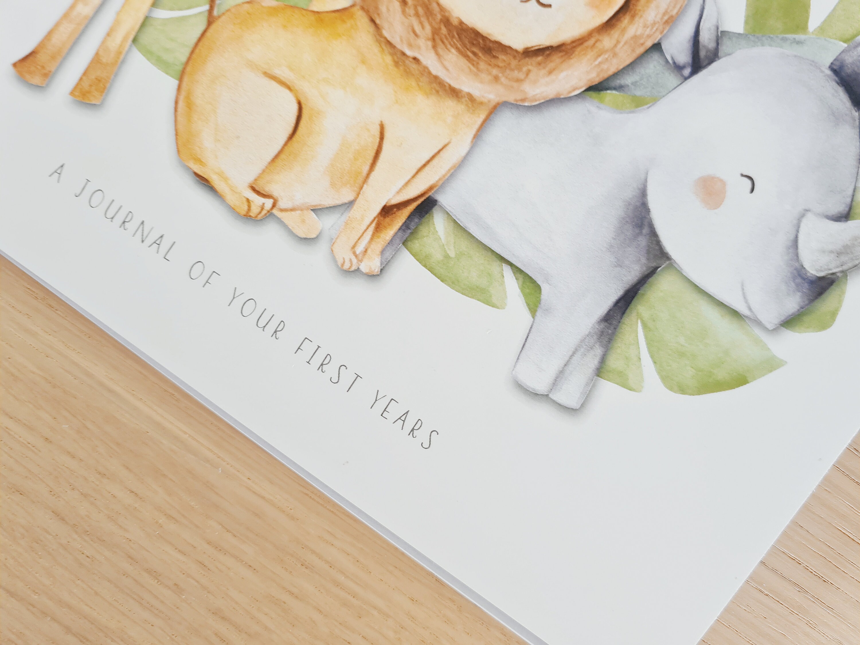 Baby Book Jungle Safari Animals Baby Journal Memory Book Photo Etsy