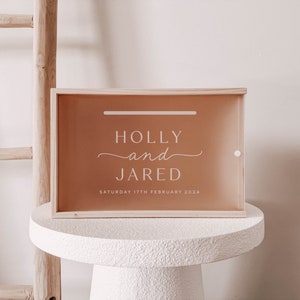 Erinnerungsbox für die Hochzeit - Erinnerungsbox aus Holz - Erinnerungsbox aus Holz - Erinnerungsbox für Gäste