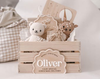 DELUXE Christmas Crate | Personalised Crate | Santa Box | Christmas Box | Santa Crate | Santa Sack | Christmas Hamper Box | Hamper