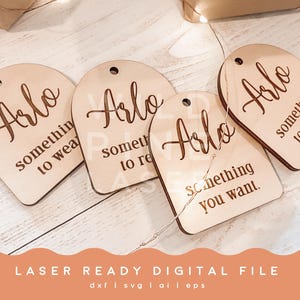 Mindfulness Gift Tags SVG | Christmas Gift Tags SVG | Gift Tags svg | From Santa Tag svg | Christmas Laser File | Digital Laser File